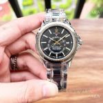 Japan Movement Rolex SKY-DWELLER Black Dial Stainless Steel Watch 41mm